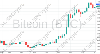 Accurate prediction 1556 - Bitcoin (BTC) hit $44,261